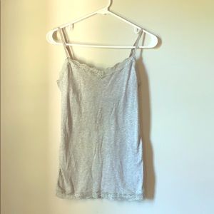 Aeropostale gray lace cami